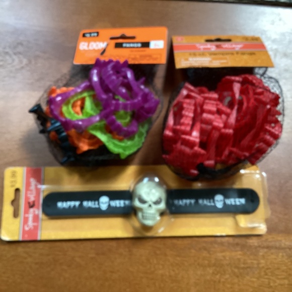 Halloween Vampire Fangs and Light Up Slap Watch Bundle New With Tag - Picture 3 of 16